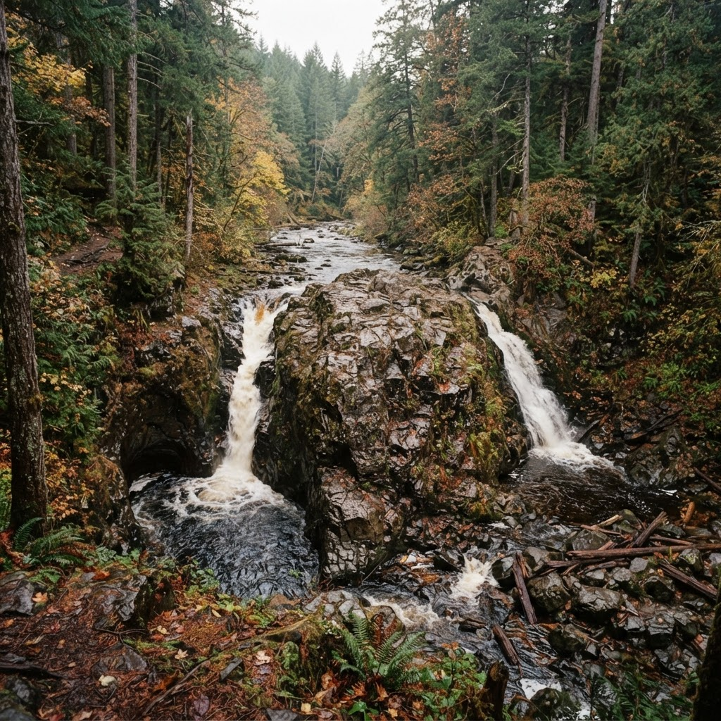 Devil's Kettle — Water Rejoins the River