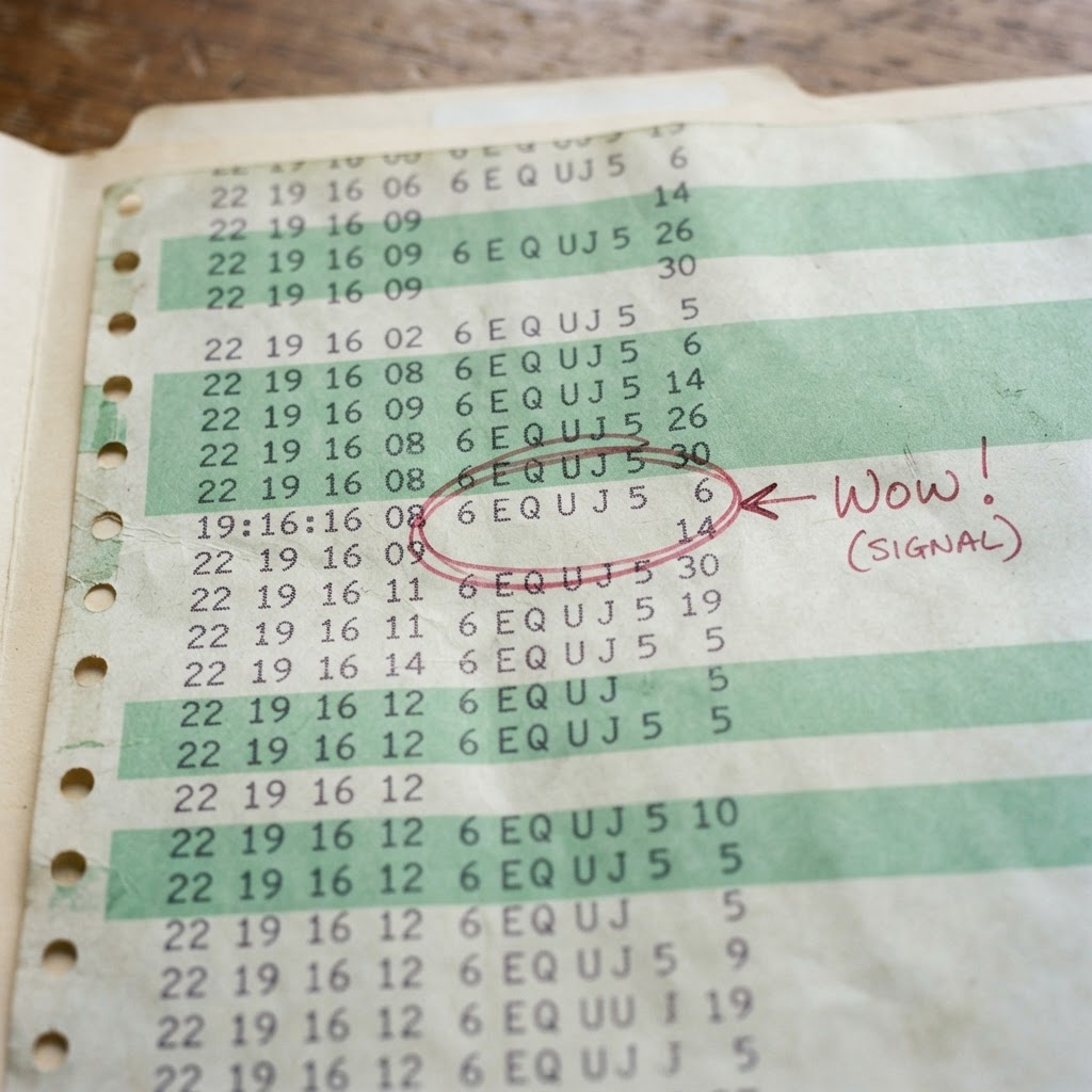The Wow! Signal — 1977 Printout (6EQUJ5)